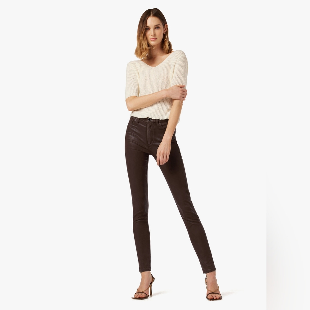 Joe's Charlie High Rise Skinny Ankle Faux Leather Jeans. Women's 30X27, NWST!!